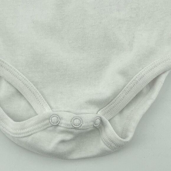 Tommy Hilfiger Baby Girl’s Bright White Graphic Short Sleeve Bodysuit 18M - Picture 6 of 9